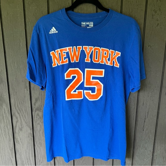 Adidas New York Knicks Derrick Rose #25 Tee - Picture 1 of 4